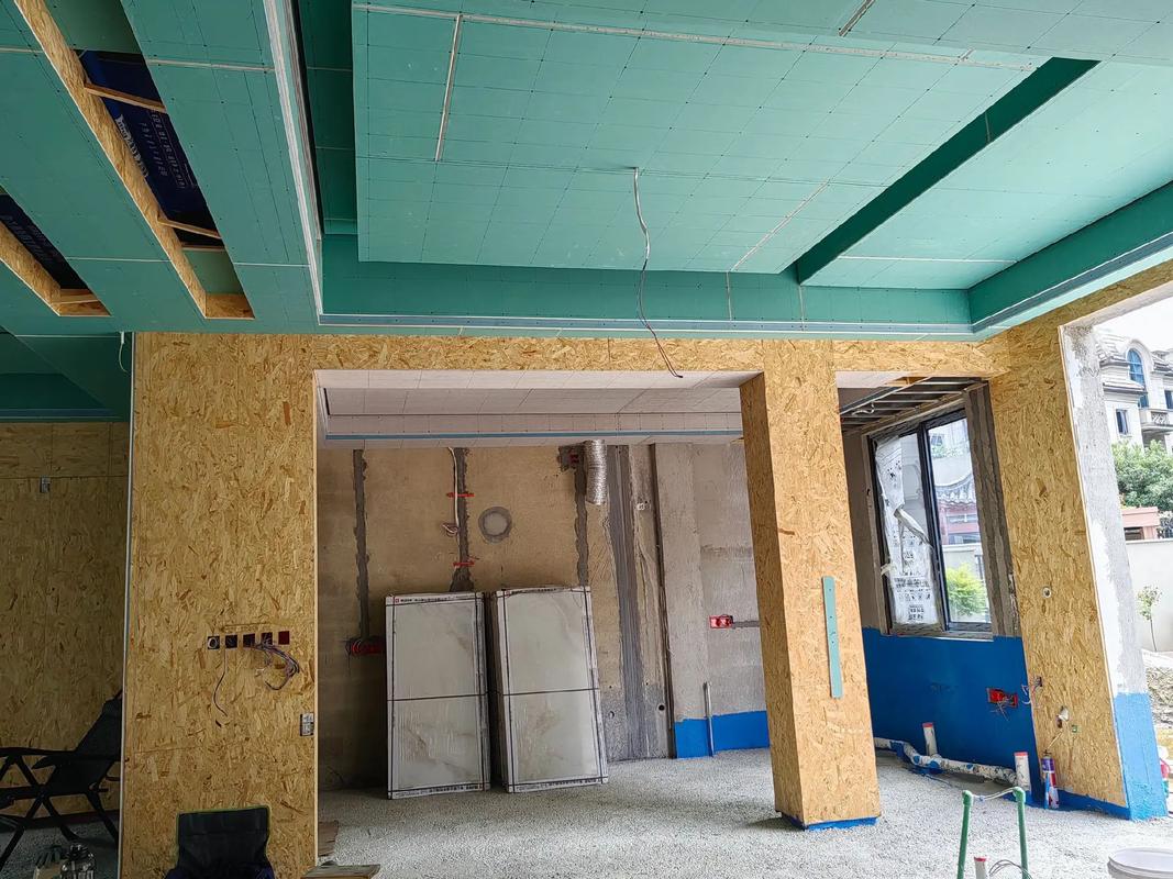 花溪碧桂园#施工现场实拍 #别墅装修 #吊顶工地实拍 #我