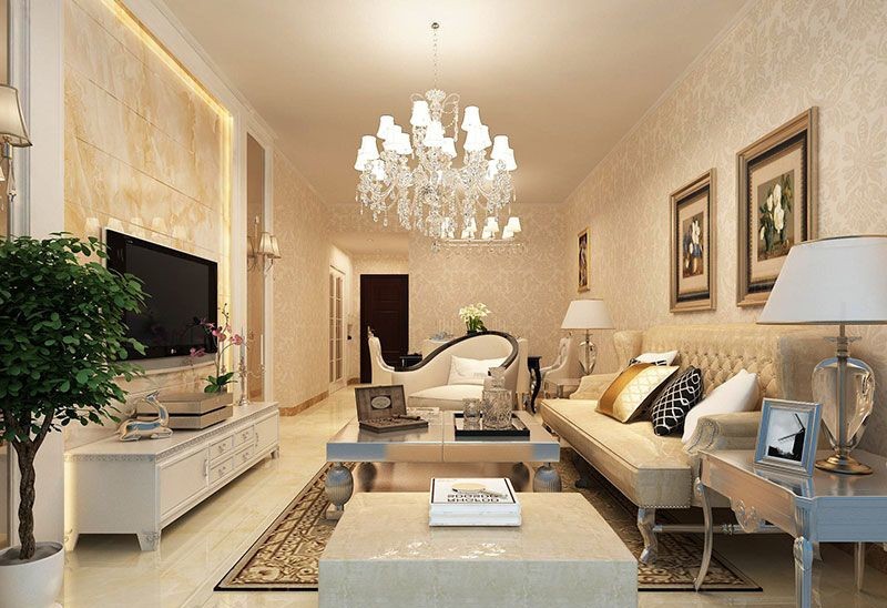 东城四季欧式113㎡三房一厅-土巴兔装修效果图