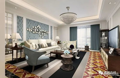 215平美式四居让生活多姿多彩